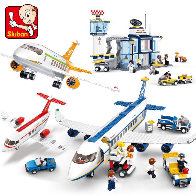 Lego Set Creator - High-tech Avion vrachtvliegtuigen reddingsvliegtuig luchthaven Airbus