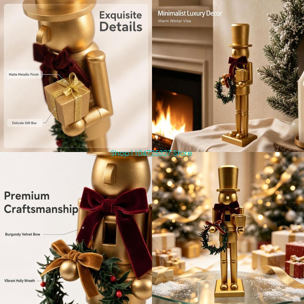Nutcracker Figurine - D8KF Vakantie tafelblad notenkrakers beeldje in