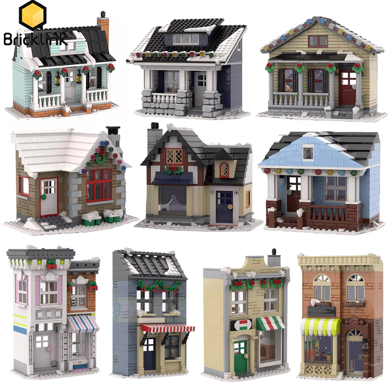 Lego Set Creator - Bricklink Ideeën Stad Huis Kerst Winter