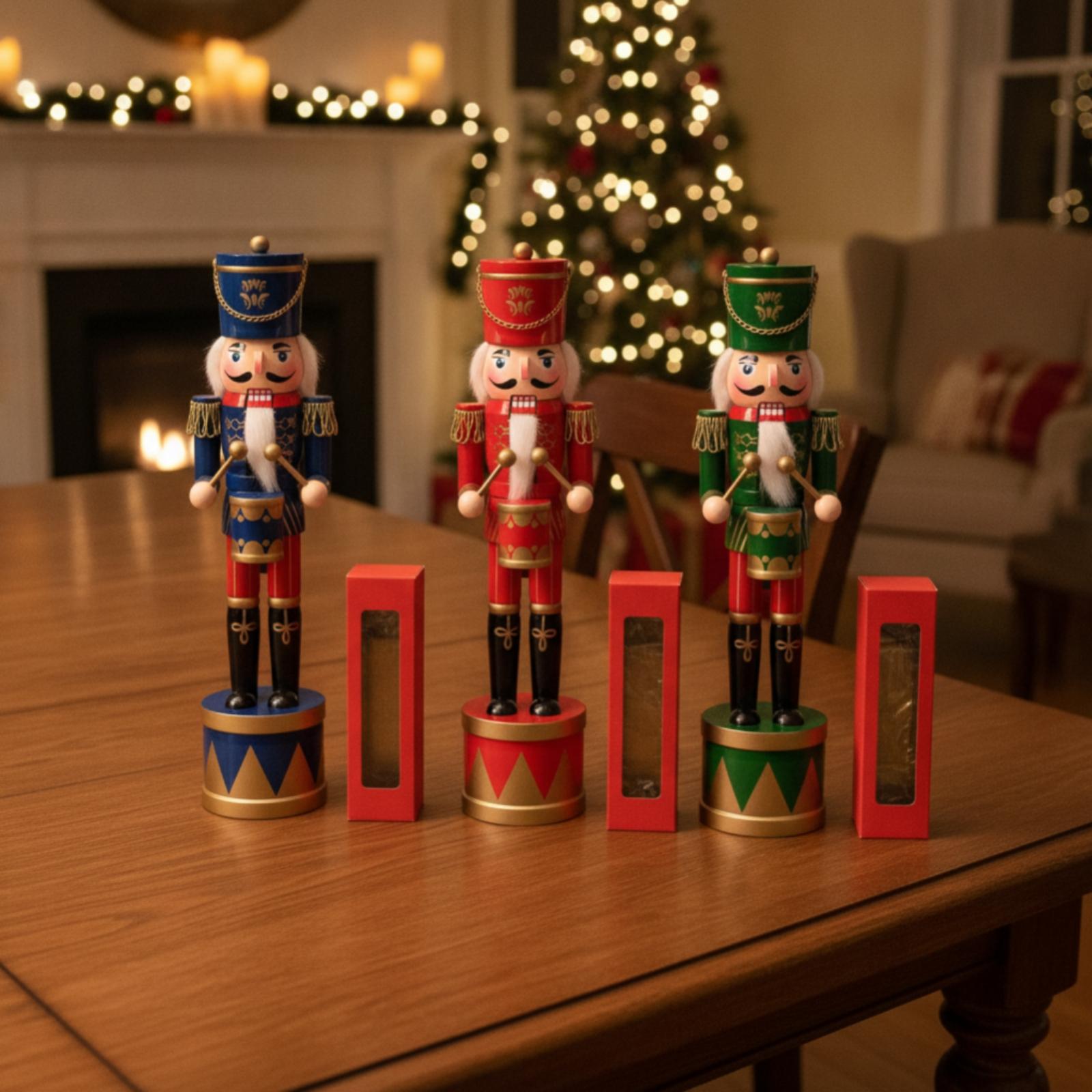 Nutcracker Figurine - Schima Houten Soldaat Notenkraker Figuur Handgemaakte