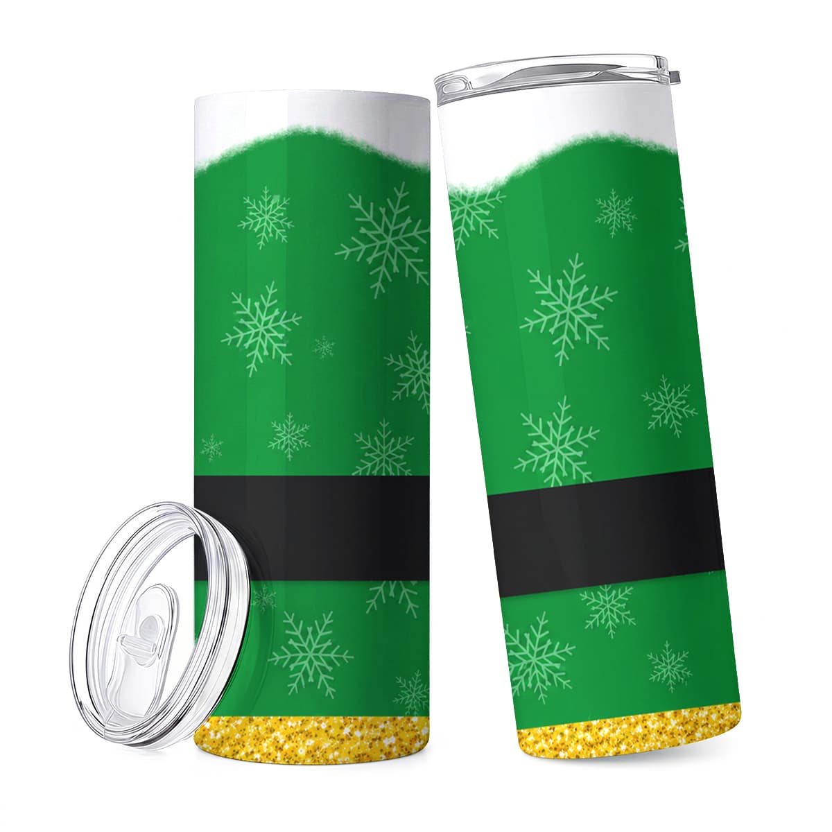 Elf Costume Christmas - 1 stuk 20oz Groene Elf Kostuum