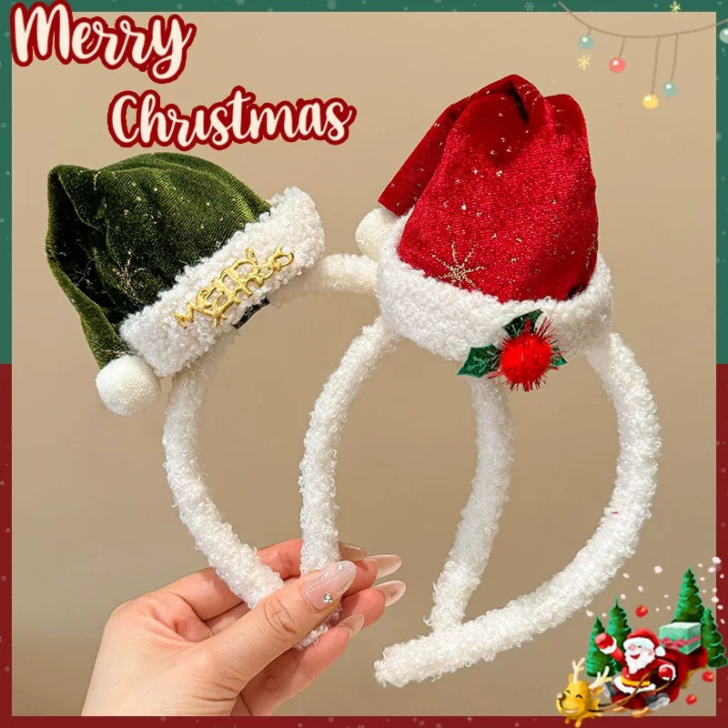 Kersthoofdband Pluche Kerstmut - Santa Hat Plush recensie en prijs