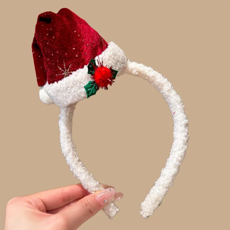 Kersthoofdband Pluche Kerstmut - Santa Hat Plush recensie en prijs