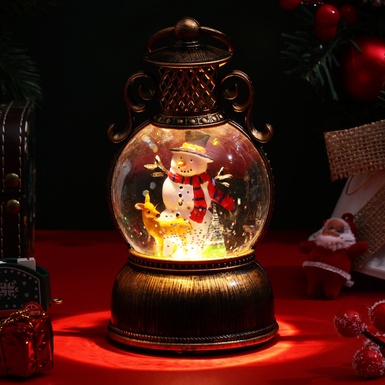 Kerstmuziekdoosje met verlicht - Snow Globe Musical recensie en prijs