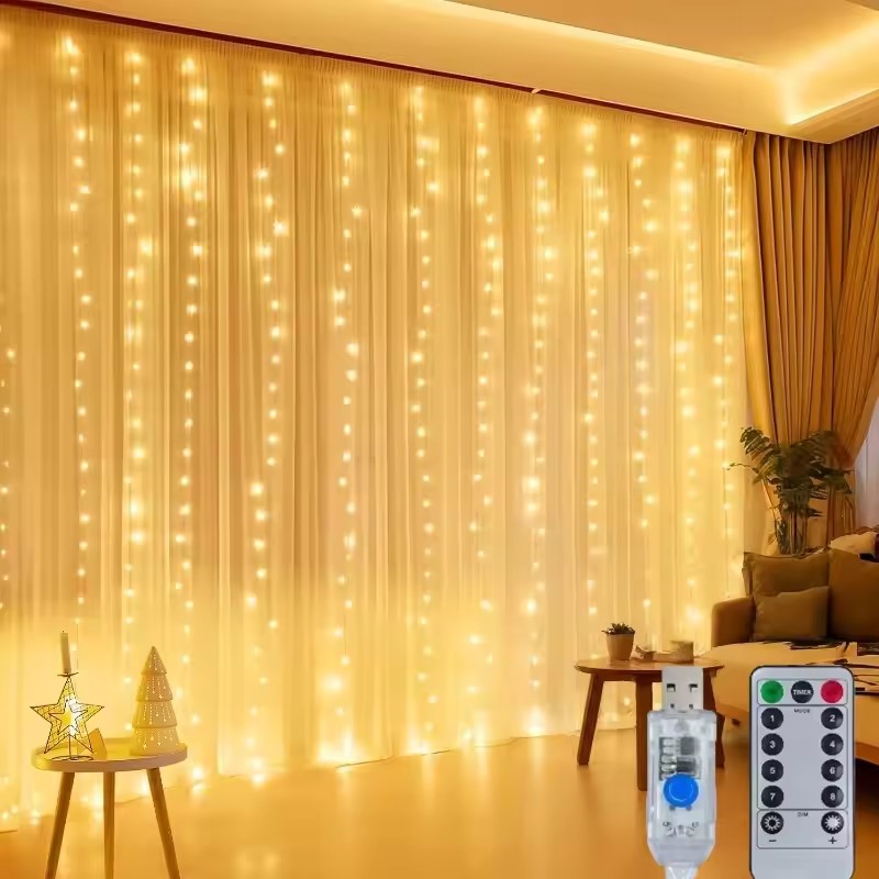 3/4/6m LED-gordijnverlichting, - Led Fairy String Lights recensie en prijs