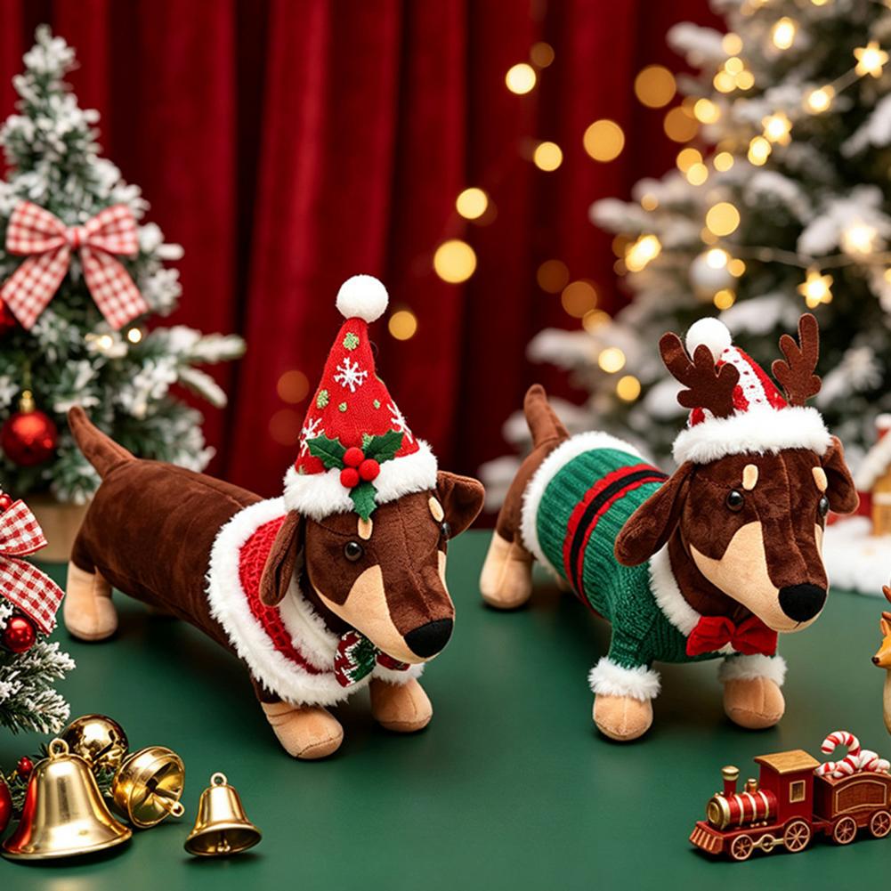 Dachshund Kerstknuffel Kerstde - Santa Hat Plush recensie en prijs